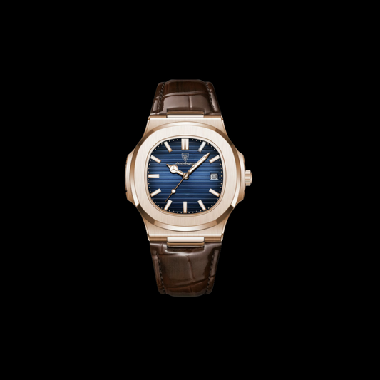POEDAGAR Leisure watch blue dial gold