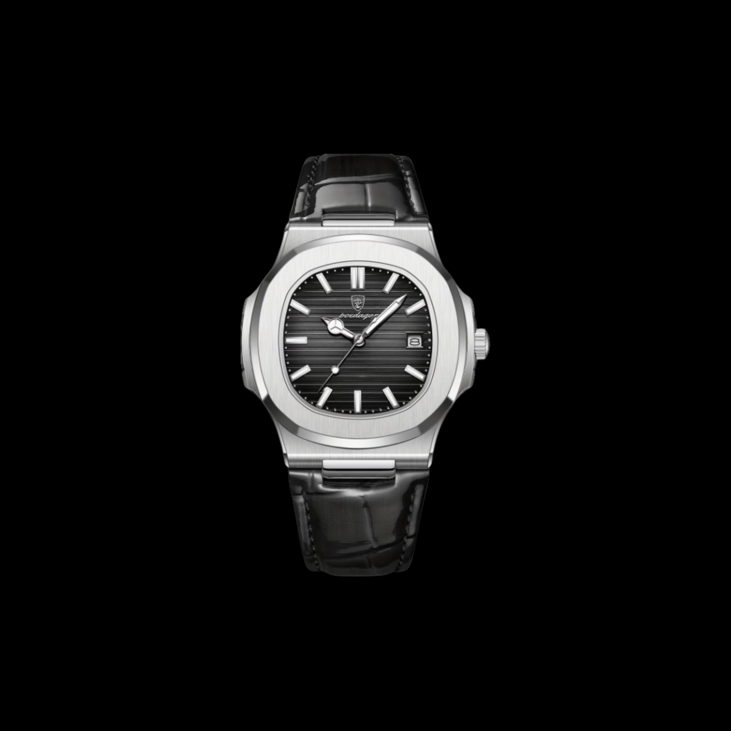POEDAGAR Leisure watch black dial